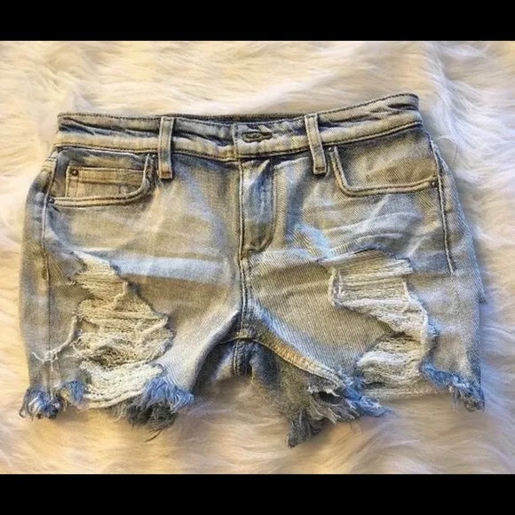 SOLD‼️Joes Jeans Ozzie Destroyed Fray Hem Denim Shorts - Picture 4 of 5